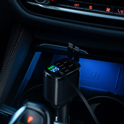 adaptateur allume cigare branché charge appareil intelligent