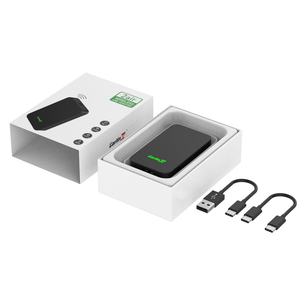 adaptateur android auto avec câbles et boitier cote a cote