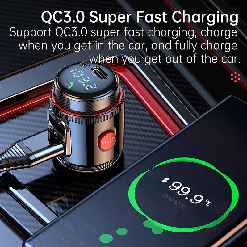 daptateur Bluetooth pour voiture branché charge smartphone en USB