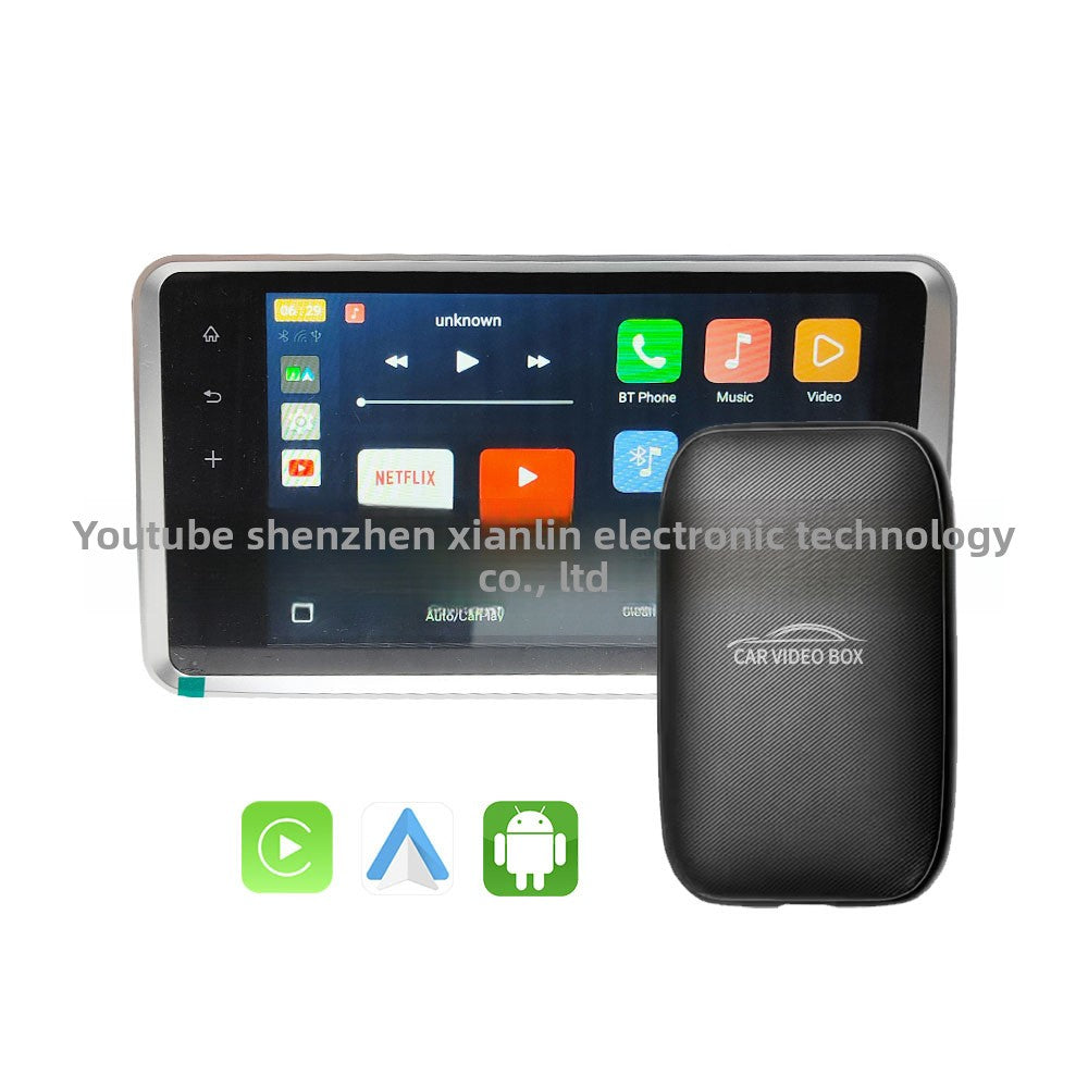Adaptateur CarPlay sans fil avec le boitier vidéo