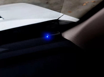 Antivol pour voiture installé dans voiture led bleu activé