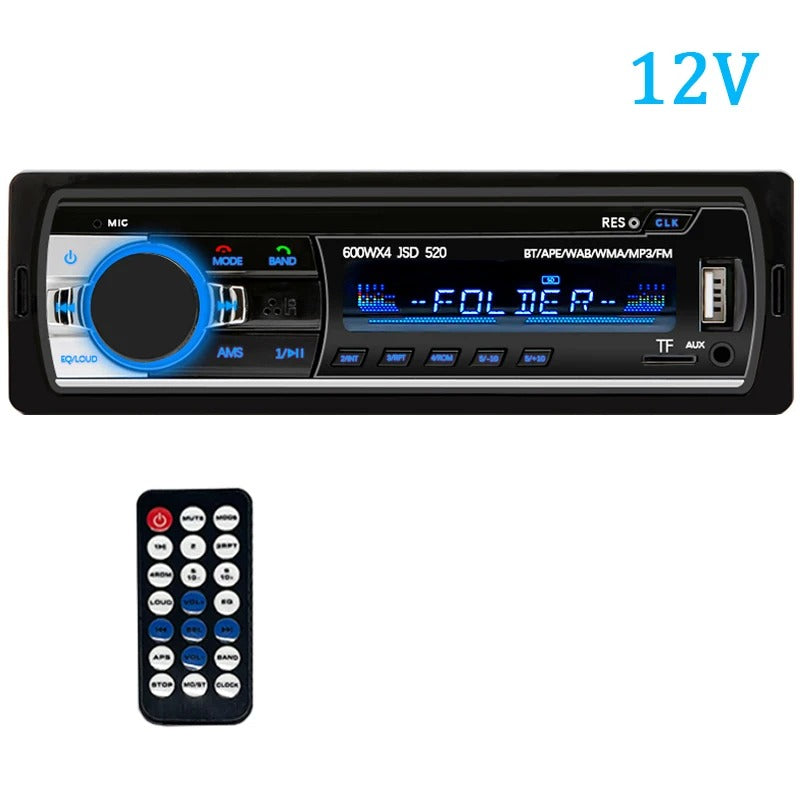 Autoradio bluetooth 12 V avec télécommande