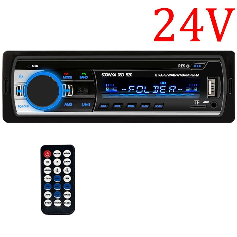 Autoradio bluetooth 24 V avec télécommande