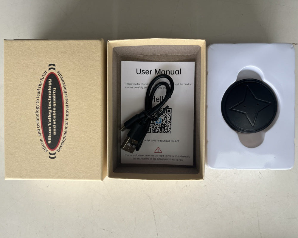 Balise GPS avec câble USB, manuel d'utilisation et boite boutique