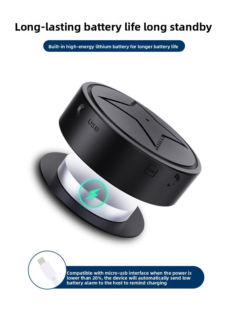 Balise GPS compacte avec batterie rechargeable et fixation magnétique 