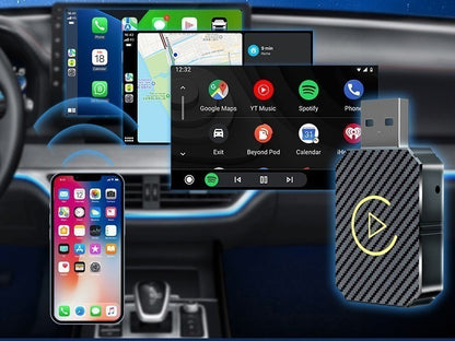 boitier carplay permettant de convertir Android Auto et CarPlay filaires en connexion sans fil 