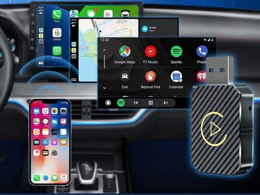 boitier carplay permettant de convertir Android Auto et CarPlay filaires en connexion sans fil 