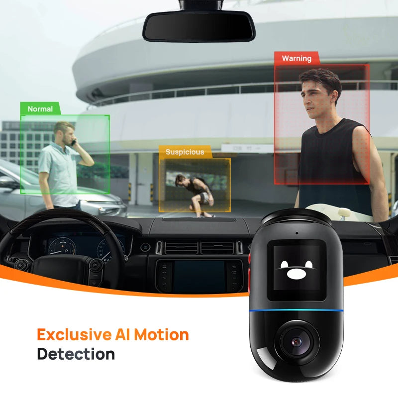 Camera embarquée dans voiture avec détection  des mouvements et surveillance intelligente