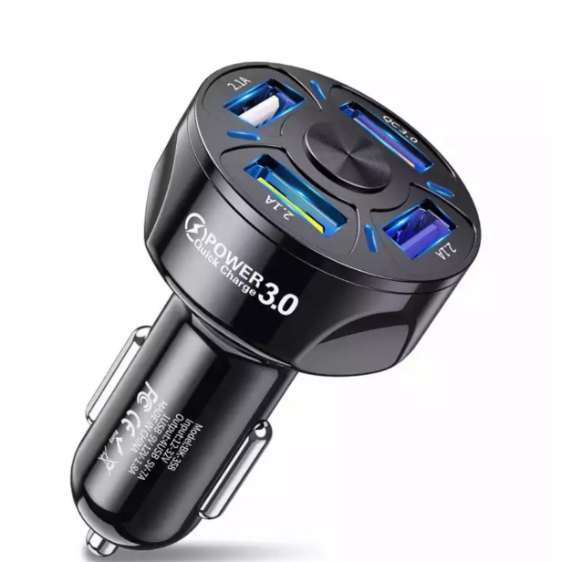Chargeur allume cigare modèle 3 usb 2.1A QC3.0 
