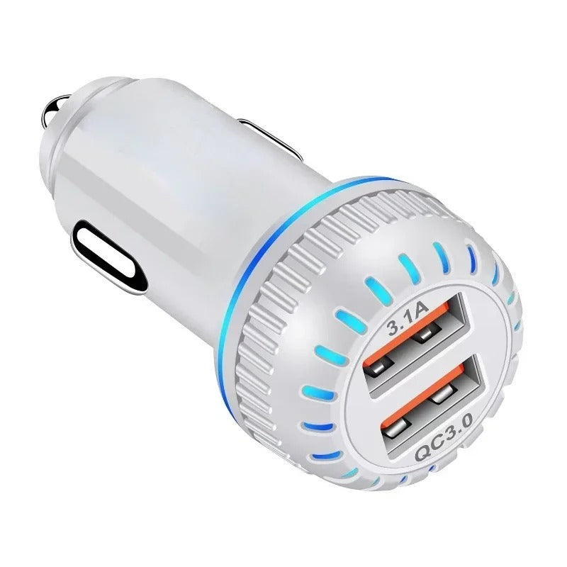 chargeur allume cigare usb c blanc