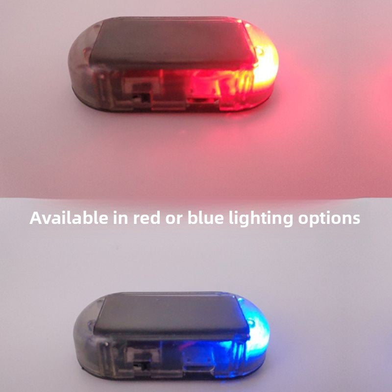 Deux antivol pour voiture ensachés led bleu et rouge