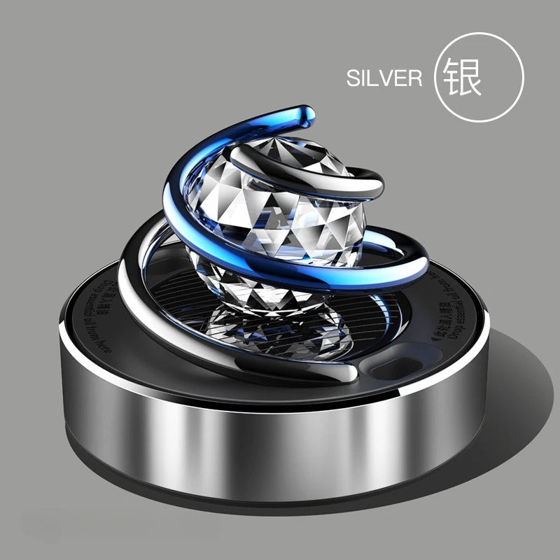 Diffuseur de parfum voiture  argent avec balle