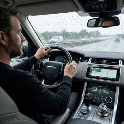 Diffuseur de parfum voiture au design rotatif, installé dans habitacle voiture