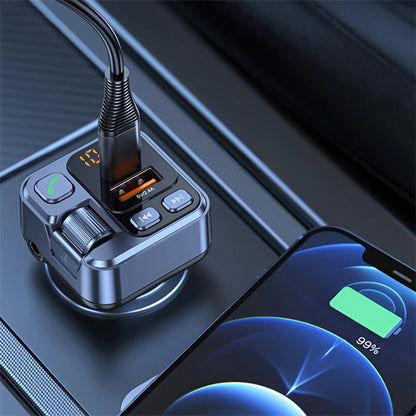 FM transmetteur bluetooth voiture  charge par USB smartphone