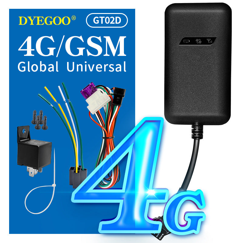 GPS traceur voiture  4G-GT02D avec câbles , carte mémoire et vis