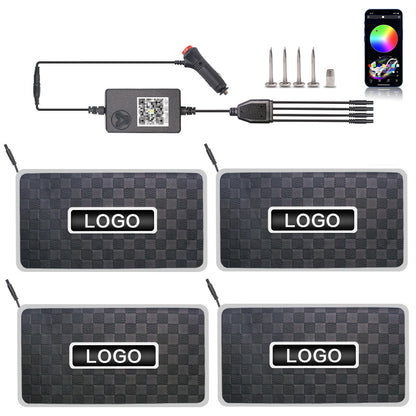 Kit Tapis de sol voiture avec  allume-cigare ,contrôle smartphone , vis
