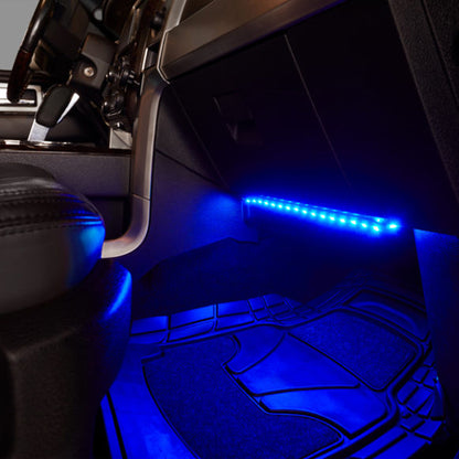 Led interieur voiture couleur violette allumé
