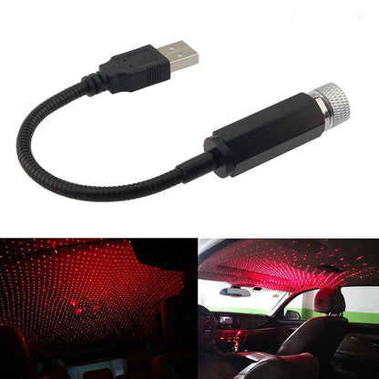  Led voiture intérieur avec projection couleur rouge étoilé sur plafond voiture