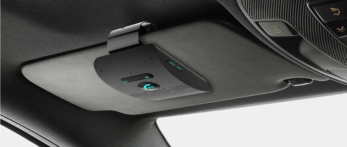 Pare soleil voiture Bluetooth mains libres fixé 