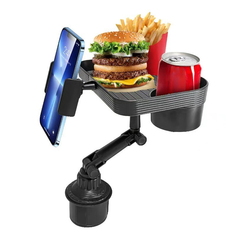 Plateau pour voiture portant canette double hamburger smartphone frites