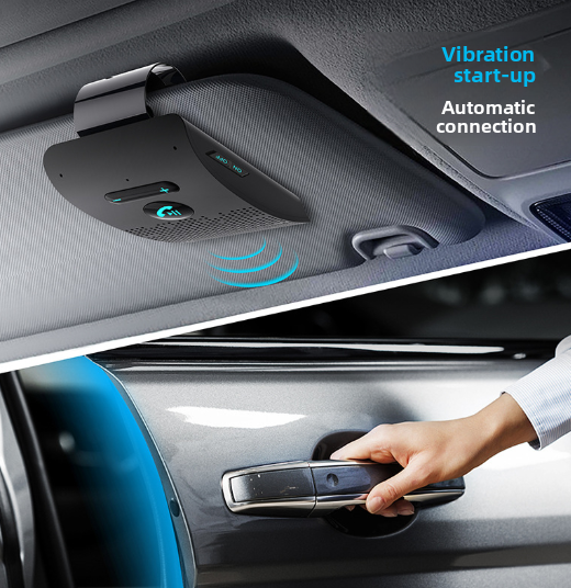 Portière ouverte pare soleil voiture Bluetooth mains libres connecté automatiquement