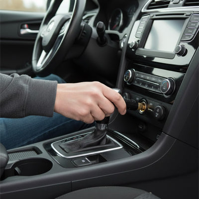 prise allume cigare en main entrain d'  être branchée