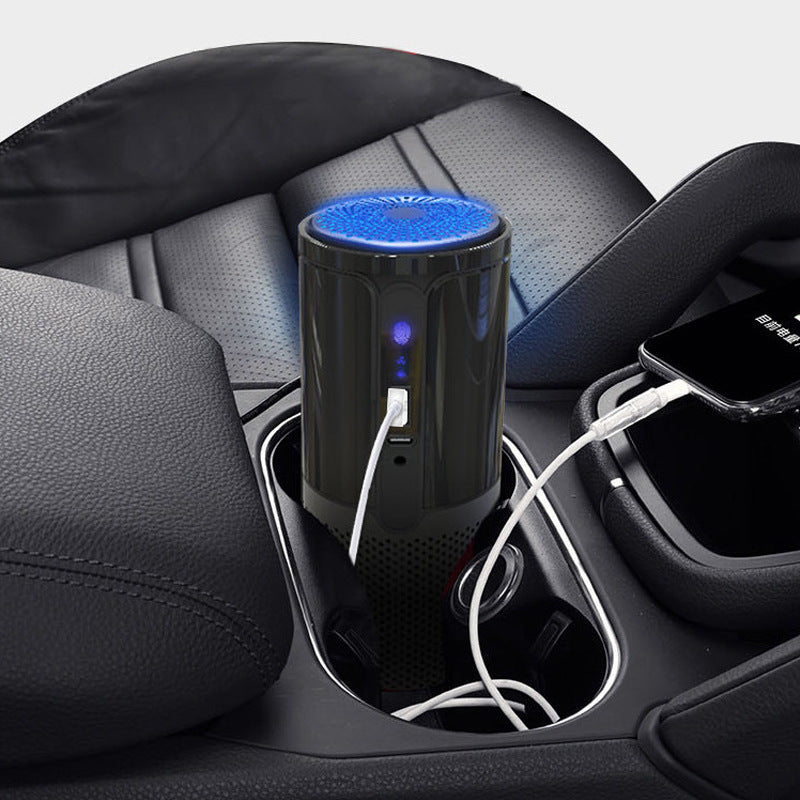 Purificateur d'air voiture dans habitacle voiture charge smartphone via usb 