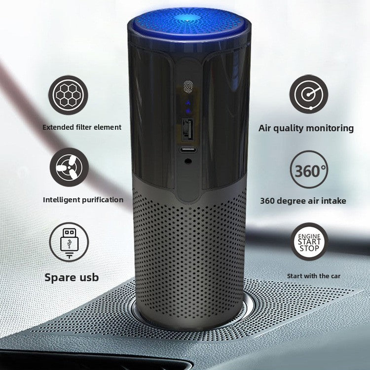 Purificateur d'air voiture intelligent avec filtre haute performance dans habitacle voiture