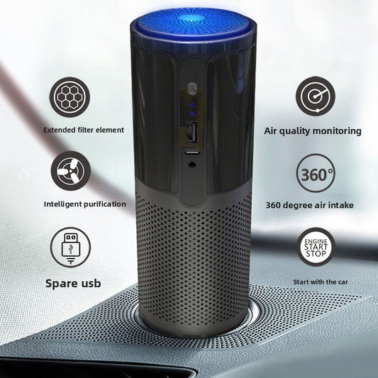 Purificateur d'air voiture intelligent avec filtre haute performance dans habitacle voiture