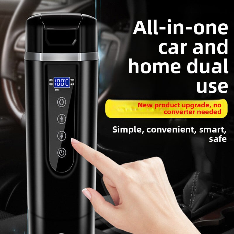 Smart chauffe tasse placé dans porte-gobelet voiture