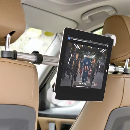 Support tablette voiture avec tablette 7 pouces installé sur sièges avant 
