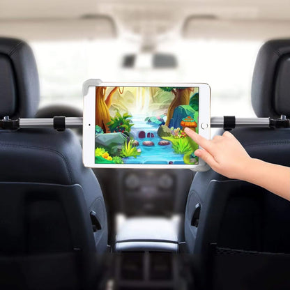 Support tablette  voiture avec tablette en navigation installé sur sièges avant 