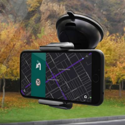 support téléphone magnétique voiture fixé au pare brise maintient téléphone
