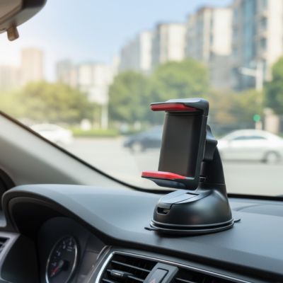 support téléphone magnétique voiture fixé au tableau de bord et stable