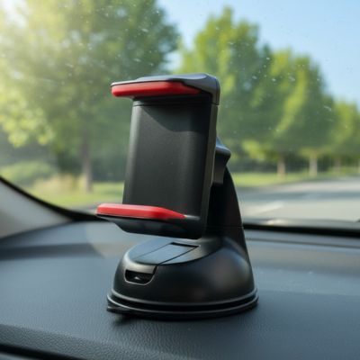 support téléphone magnétique voiture fixé au tableau de bord maintien stable
