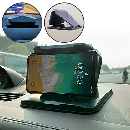 support téléphone voiture antidérapant sur tableau de bord avec smartphone horizontal