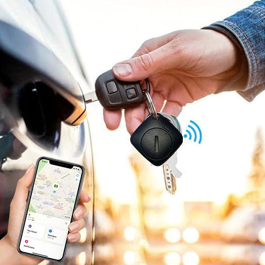 Traceurs GPS pour voiture installés sur clés voiture avec localisation sur smartphone