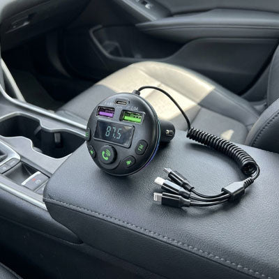 Transmetteur fm bluetooth avec câble