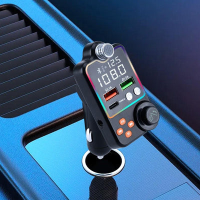Transmetteur fm bluetooth sur prise allume cigare