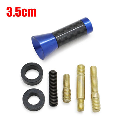 Variant antenne pour radio voiture bleu avec vis et rondelles